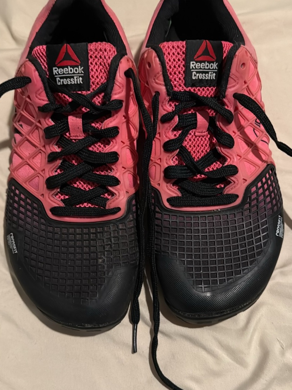 Reebok Women's Pink and Black CrossFit Training Shoes